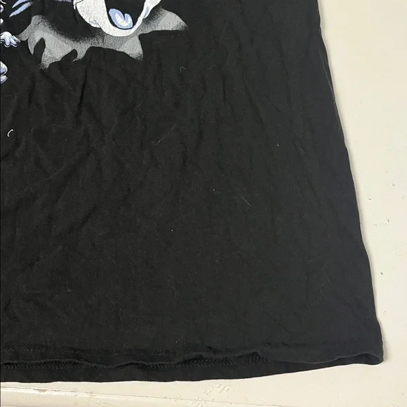 Tom & Jerry Large Short Sleeve Graphic Black Blue T Shirt - Picture 3 of 5